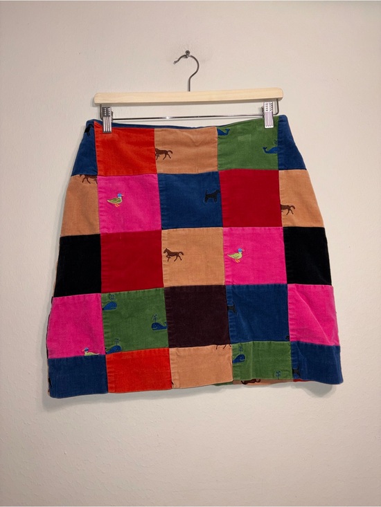 Lilly Pulitzer Dresses & Skirts - Vintage Lilly Pulitzer Patchwork Corduroy Mini Skirt in Multicolor Size 6